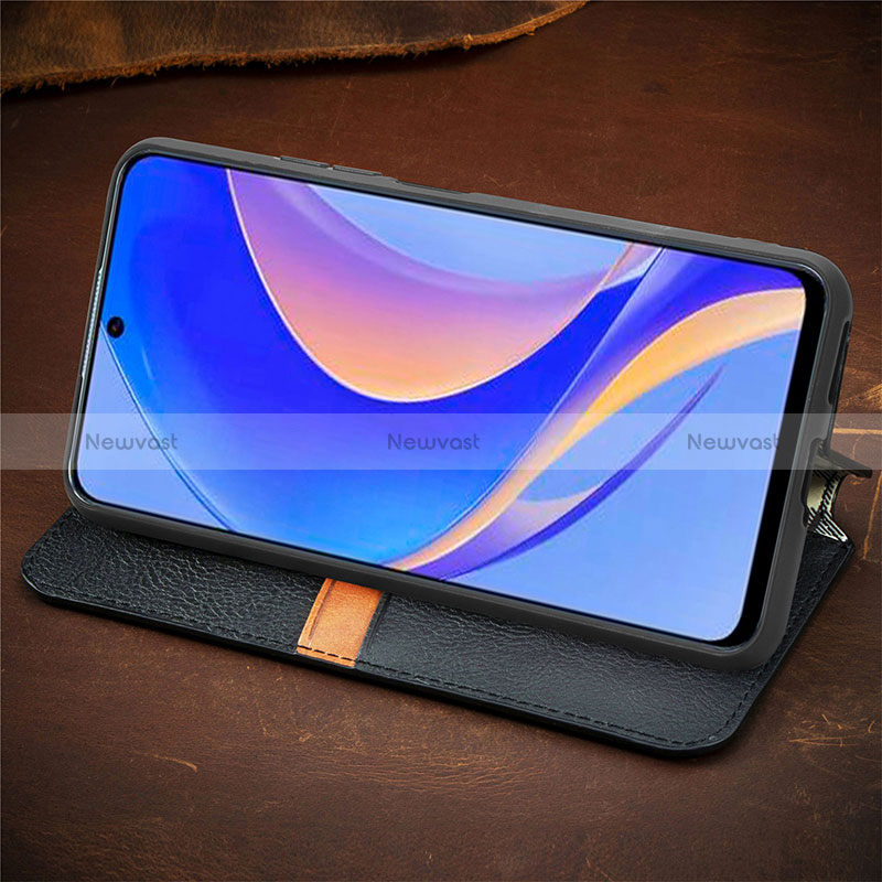 Leather Case Stands Flip Cover Holder S11D for Huawei Nova Y90