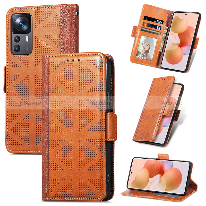 Leather Case Stands Flip Cover Holder S11D for Xiaomi Mi 12T Pro 5G