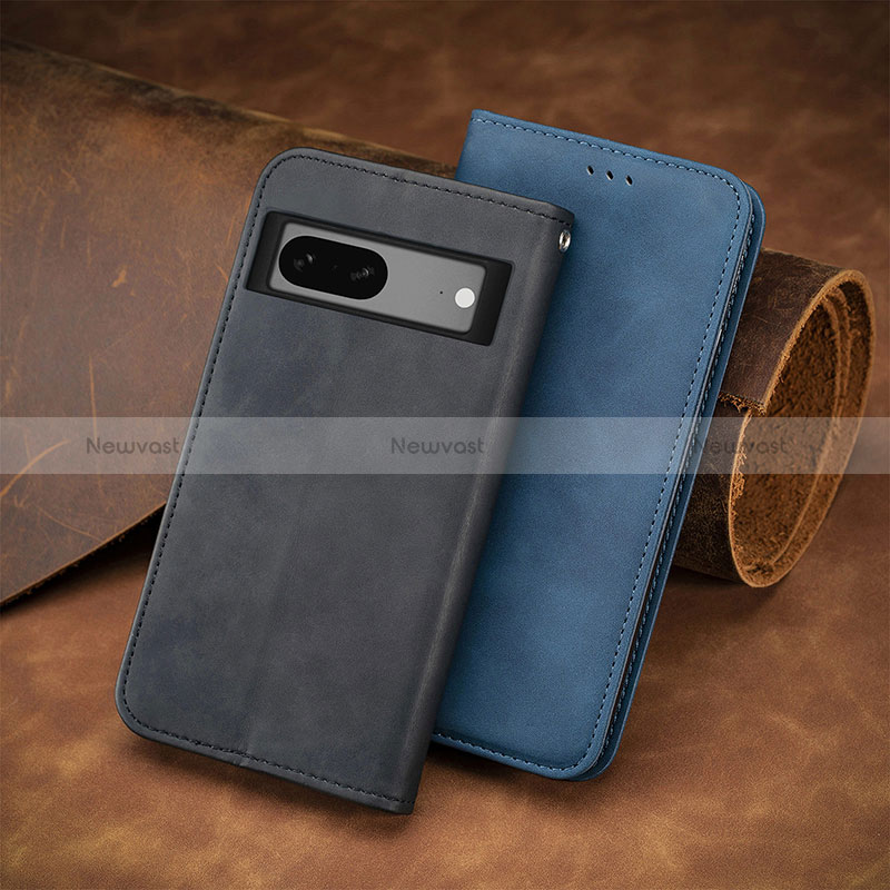 Leather Case Stands Flip Cover Holder S12D for Google Pixel 7 5G