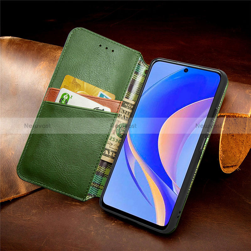 Leather Case Stands Flip Cover Holder S12D for Huawei Enjoy 50 Pro