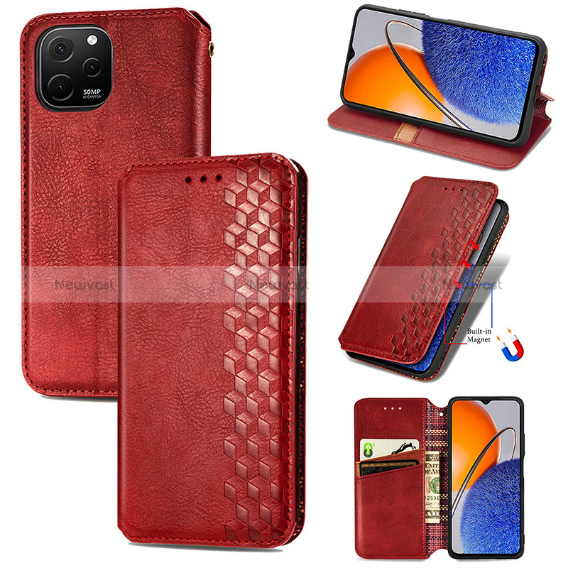 Leather Case Stands Flip Cover Holder S12D for Huawei Enjoy 50z