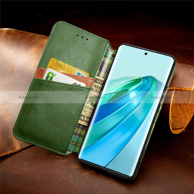 Leather Case Stands Flip Cover Holder S12D for Huawei Honor Magic5 Lite 5G