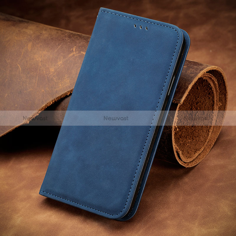 Leather Case Stands Flip Cover Holder S12D for Huawei Honor X6 5G