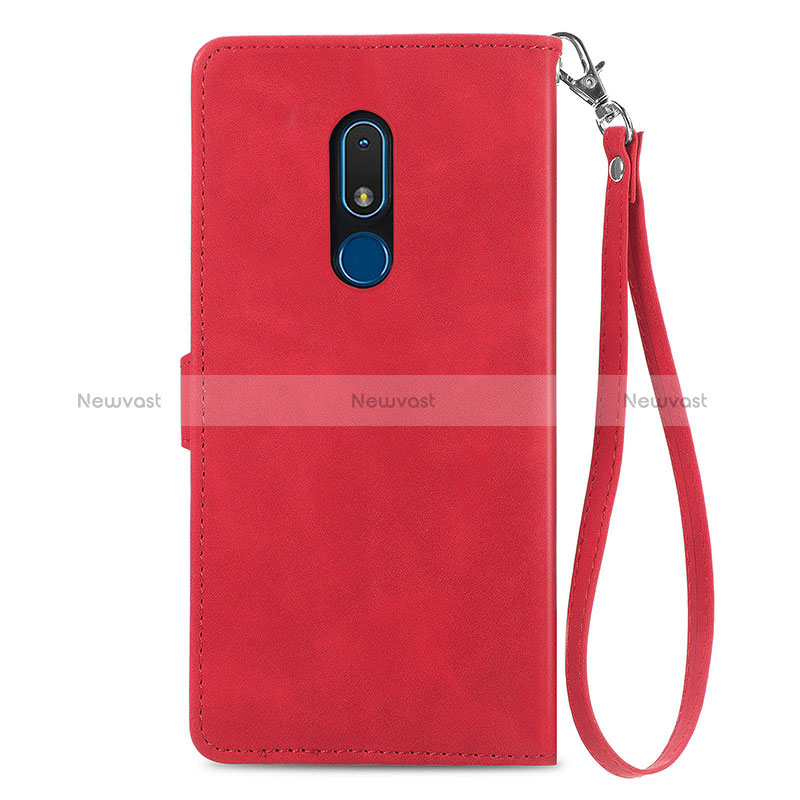 Leather Case Stands Flip Cover Holder S14D for Nokia C3