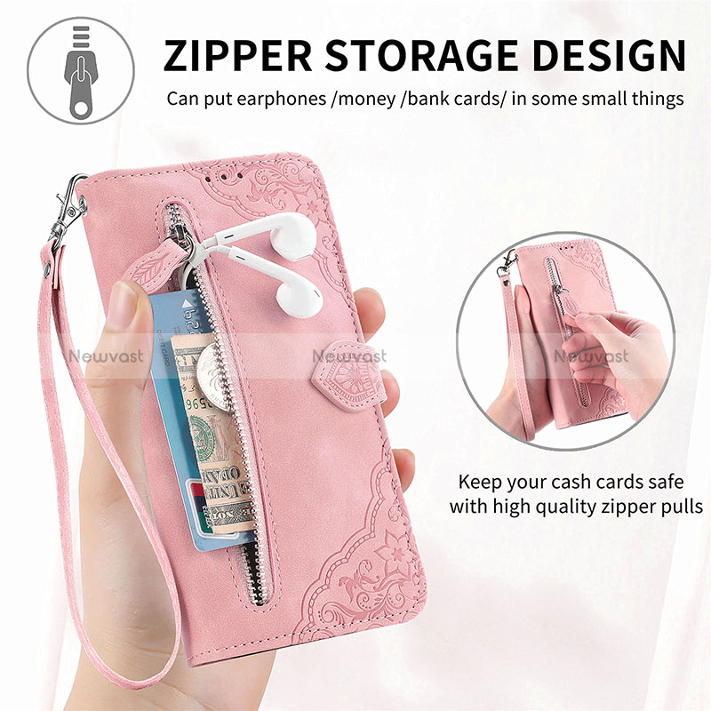 Leather Case Stands Flip Cover Holder S14D for Nokia G22