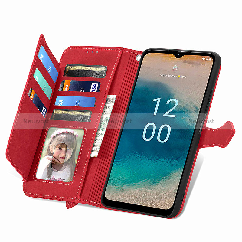 Leather Case Stands Flip Cover Holder S14D for Nokia G22