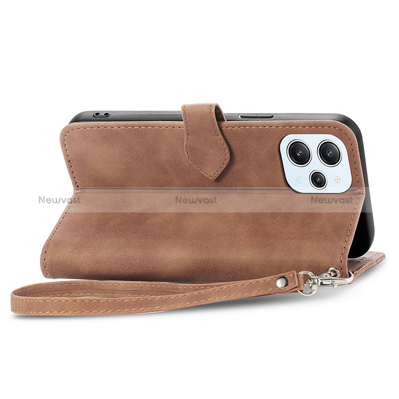 Leather Case Stands Flip Cover Holder S14D for Xiaomi Redmi 12 4G