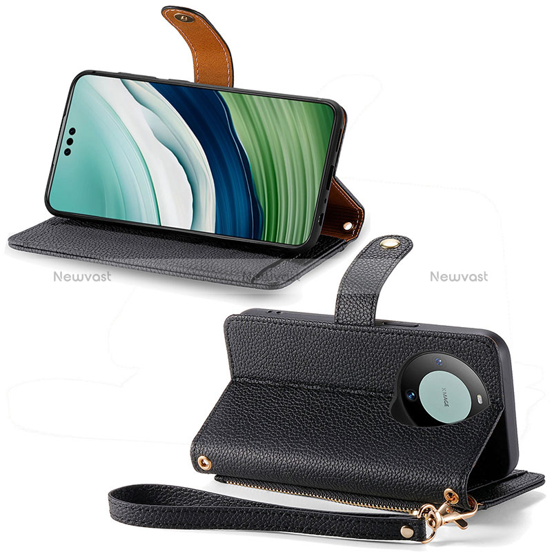 Leather Case Stands Flip Cover Holder S15D for Huawei Mate 60 Pro+ Plus