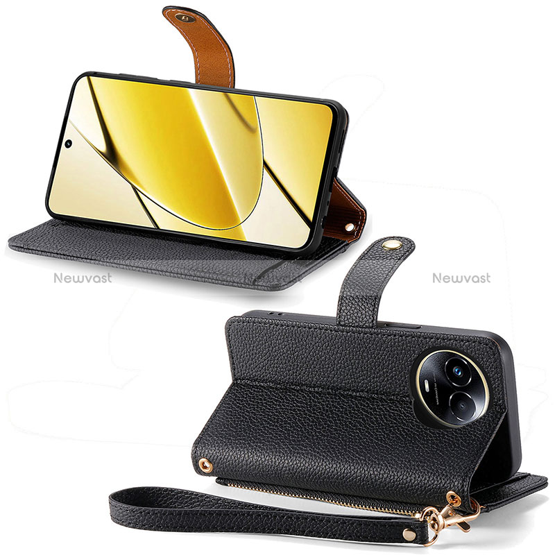 Leather Case Stands Flip Cover Holder S15D for Realme 11 5G