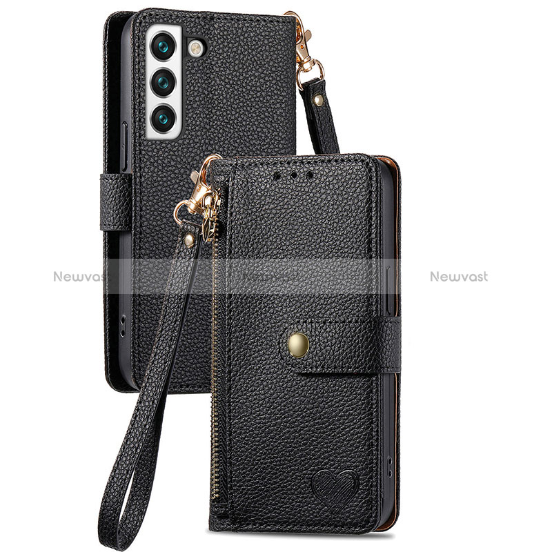 Leather Case Stands Flip Cover Holder S15D for Samsung Galaxy S22 5G