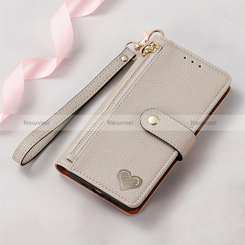 Leather Case Stands Flip Cover Holder S16D for Samsung Galaxy S24 Ultra 5G