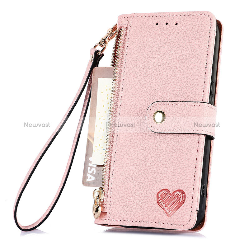 Leather Case Stands Flip Cover Holder S16D for Samsung Galaxy S25 Ultra 5G