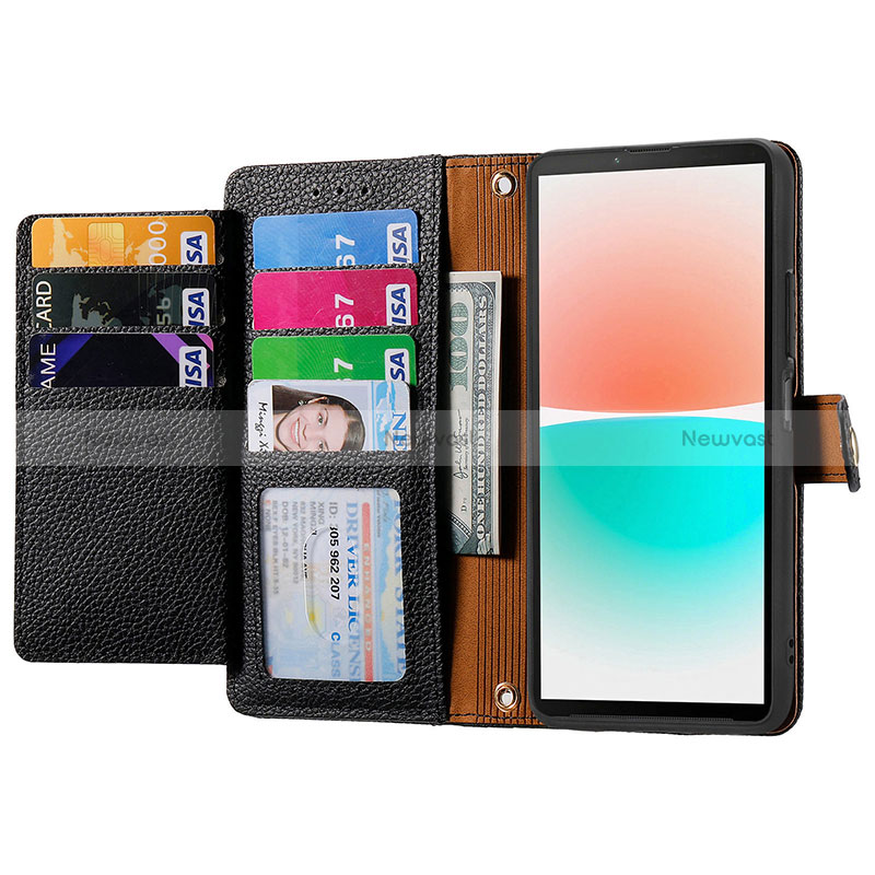 Leather Case Stands Flip Cover Holder S16D for Sharp Aquos R8s