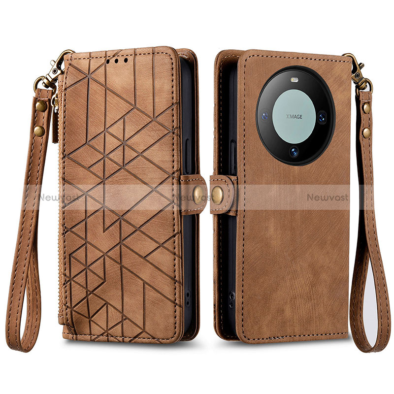 Leather Case Stands Flip Cover Holder S17D for Huawei Mate 60