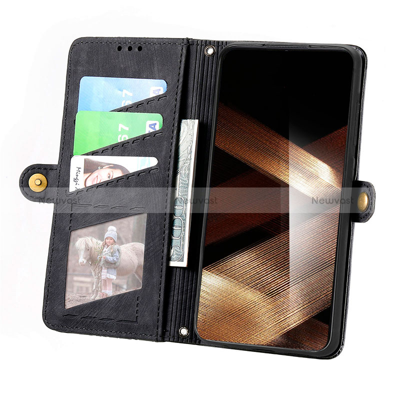 Leather Case Stands Flip Cover Holder S17D for Oppo A18