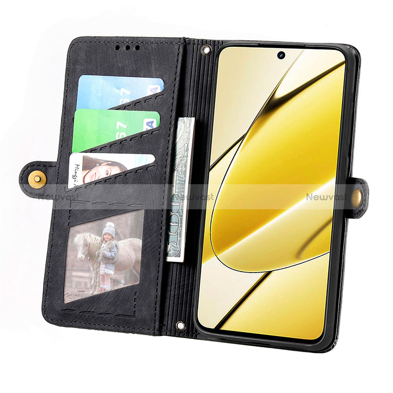 Leather Case Stands Flip Cover Holder S17D for Realme V50 5G