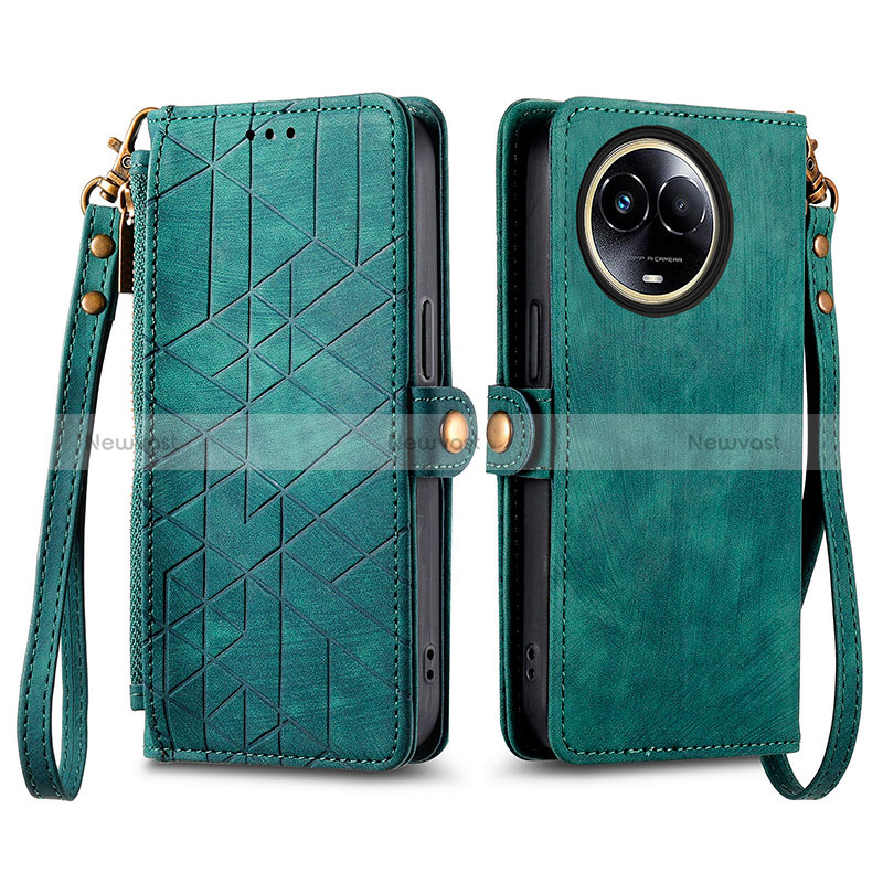 Leather Case Stands Flip Cover Holder S17D for Realme V50 5G