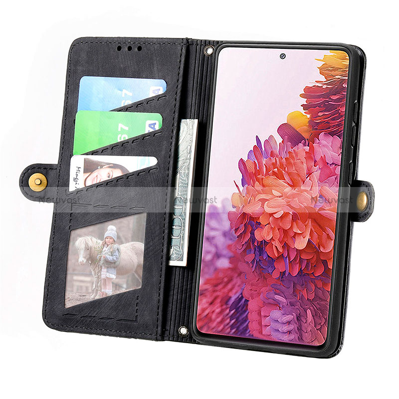 Leather Case Stands Flip Cover Holder S17D for Samsung Galaxy S20 FE (2022) 5G