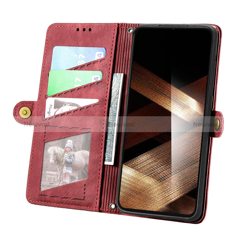 Leather Case Stands Flip Cover Holder S18D for Oppo A18