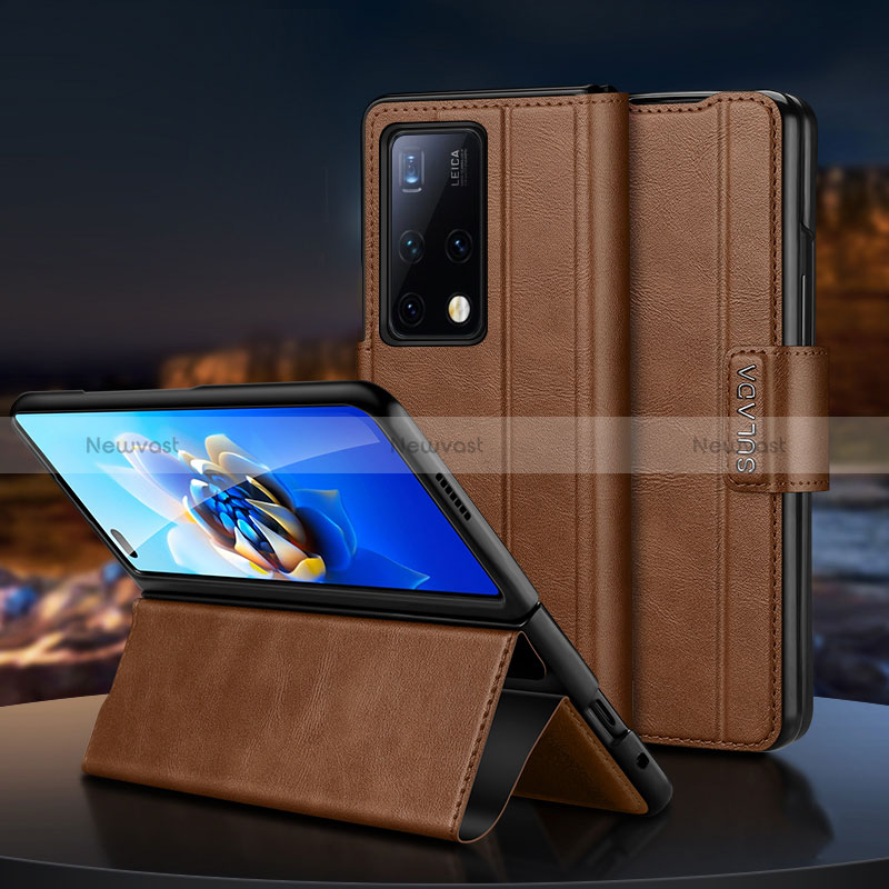 Leather Case Stands Flip Cover Holder SD1 for Huawei Mate X2