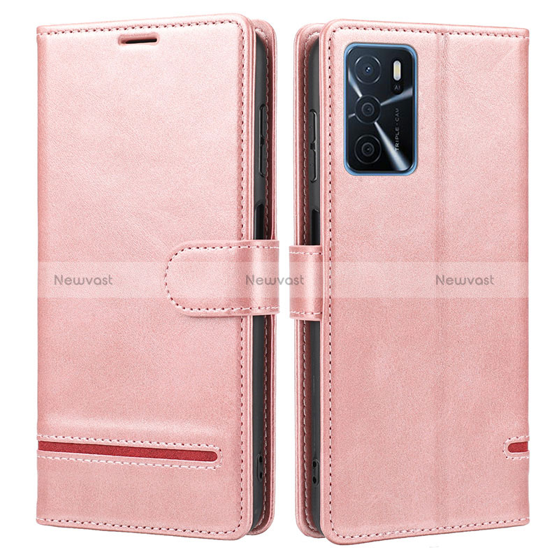 Leather Case Stands Flip Cover Holder SY1 for Oppo A16