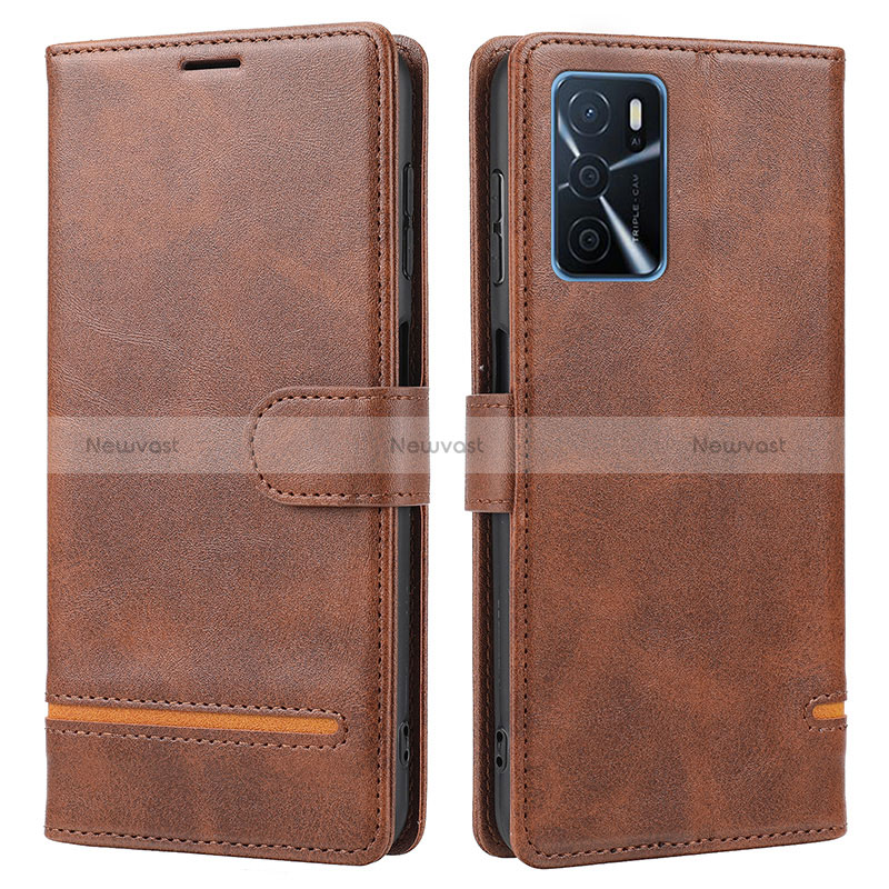 Leather Case Stands Flip Cover Holder SY1 for Oppo A16