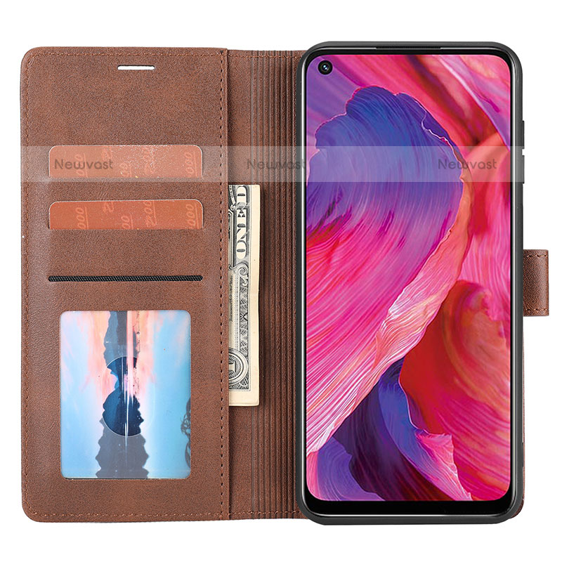 Leather Case Stands Flip Cover Holder SY1 for Oppo A93 5G
