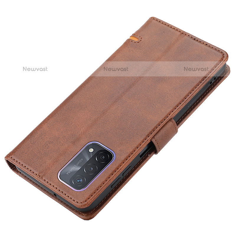 Leather Case Stands Flip Cover Holder SY1 for Oppo A93 5G
