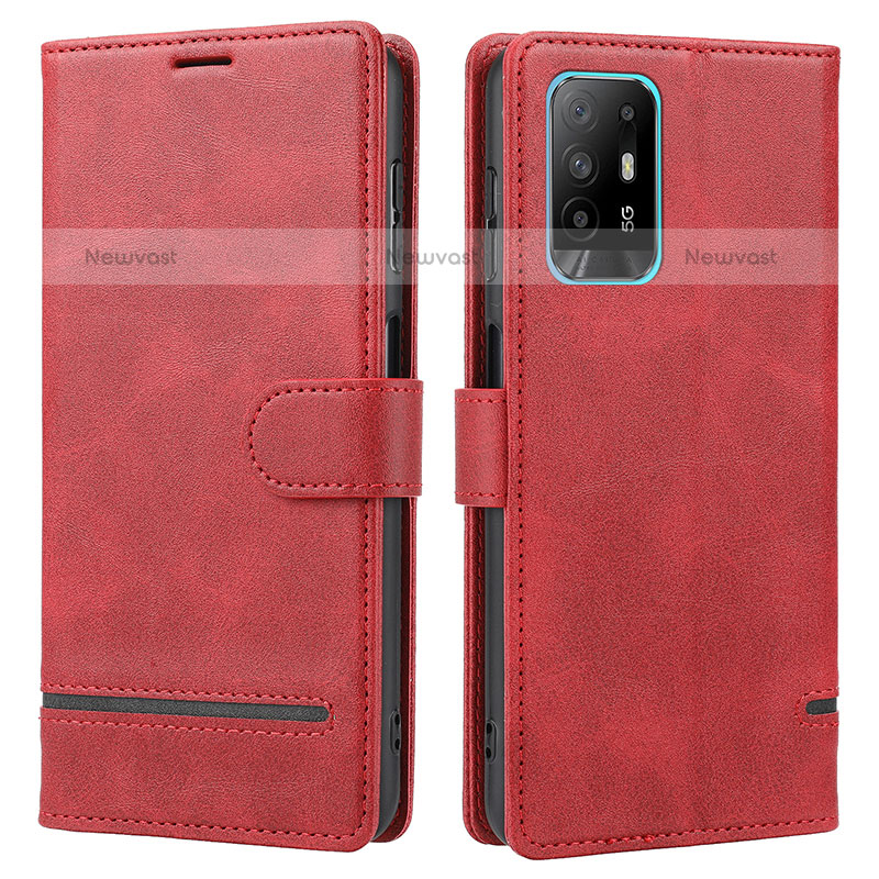 Leather Case Stands Flip Cover Holder SY1 for Oppo A94 5G