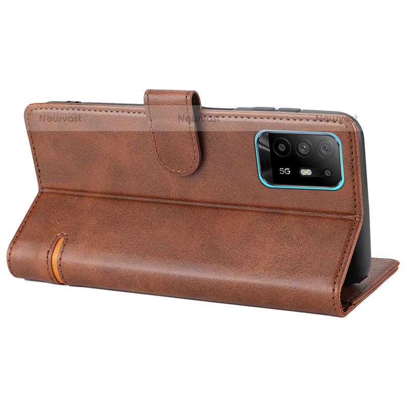 Leather Case Stands Flip Cover Holder SY1 for Oppo A95 5G