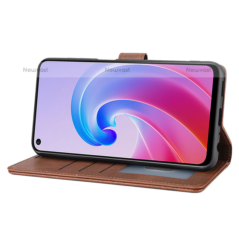 Leather Case Stands Flip Cover Holder SY1 for Oppo F21 Pro 5G