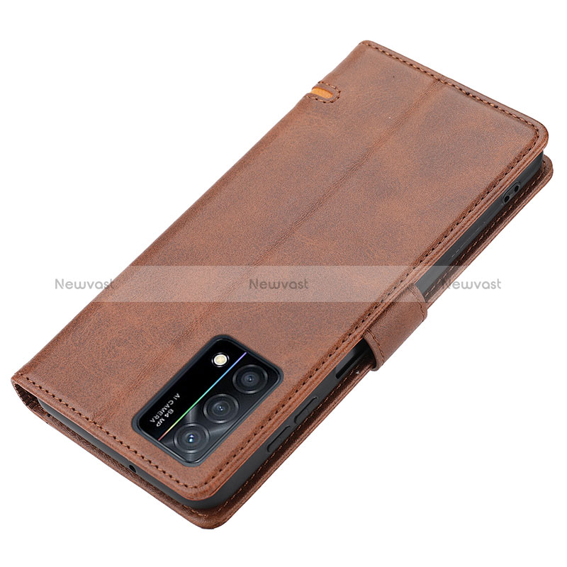 Leather Case Stands Flip Cover Holder SY1 for Oppo K9 5G