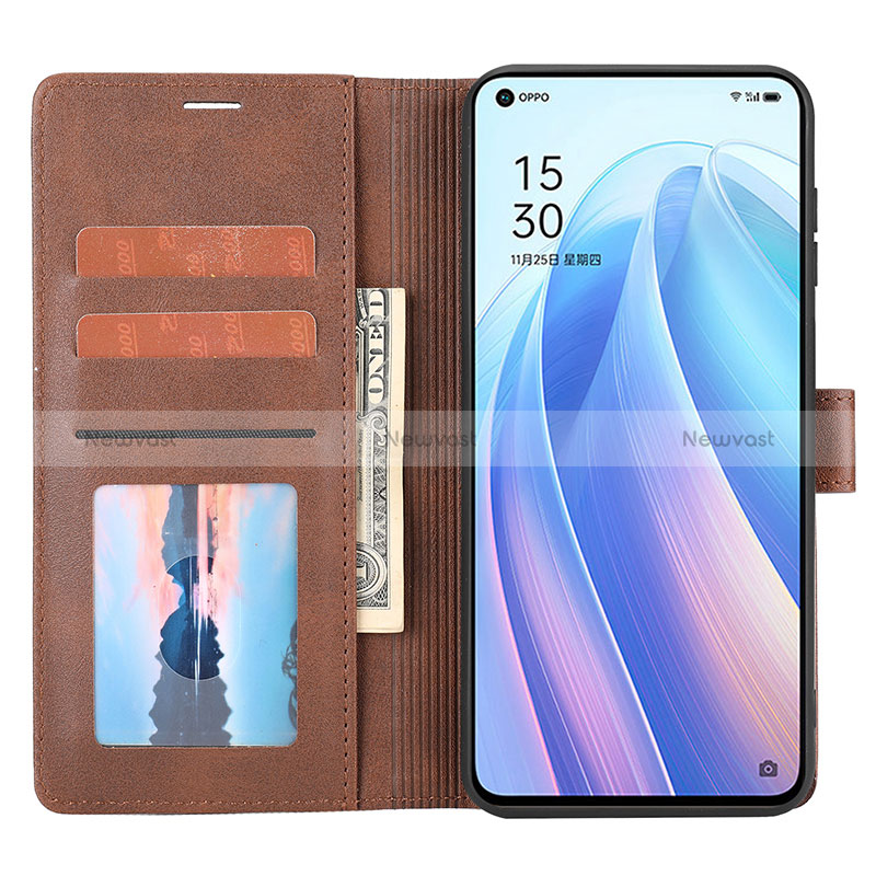 Leather Case Stands Flip Cover Holder SY1 for Oppo Reno7 Pro 5G