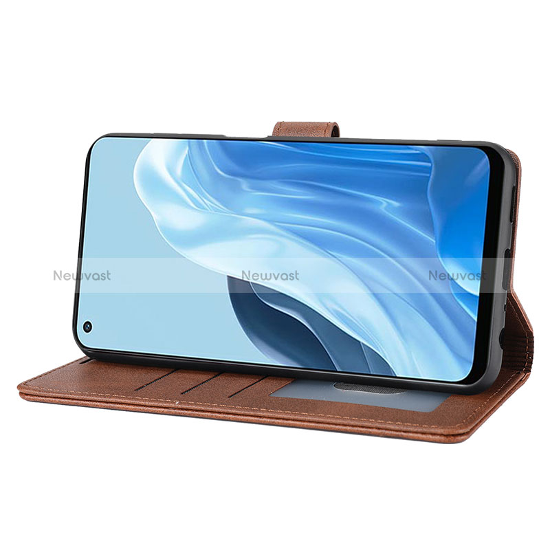 Leather Case Stands Flip Cover Holder SY1 for Oppo Reno7 SE 5G