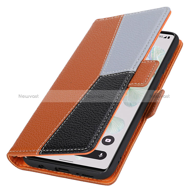 Leather Case Stands Flip Cover Holder SY2 for Google Pixel 6 Pro 5G