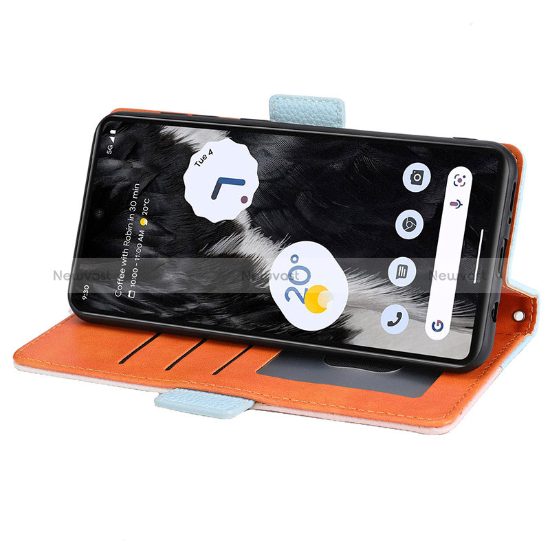 Leather Case Stands Flip Cover Holder SY2 for Google Pixel 7 5G