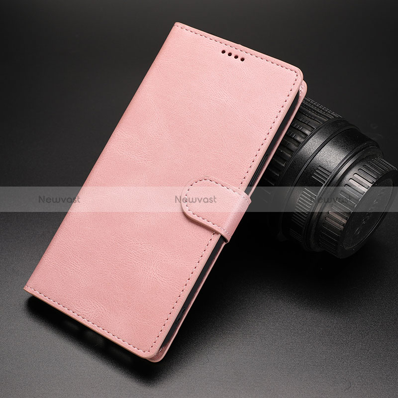 Leather Case Stands Flip Cover Holder SY3 for Google Pixel 6 Pro 5G Pink