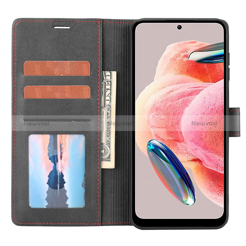 Leather Case Stands Flip Cover Holder SY3 for Xiaomi Redmi Note 12 4G