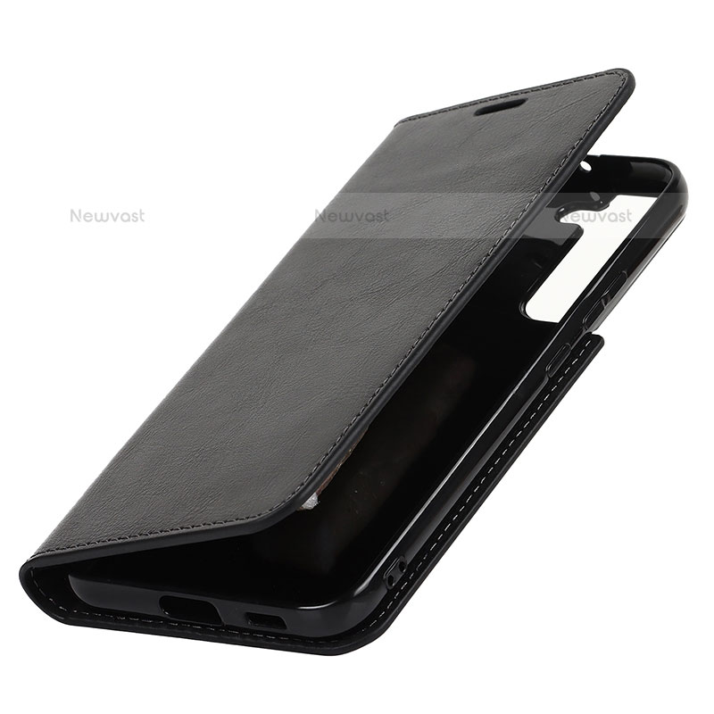 Leather Case Stands Flip Cover Holder T01D for Samsung Galaxy S21 FE 5G