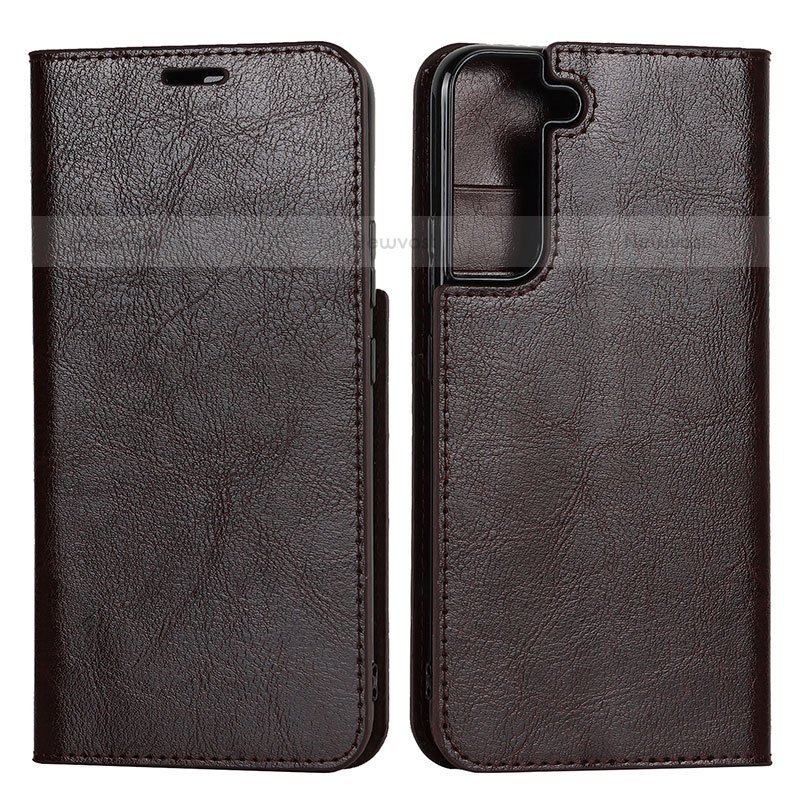 Leather Case Stands Flip Cover Holder T01D for Samsung Galaxy S22 Plus 5G
