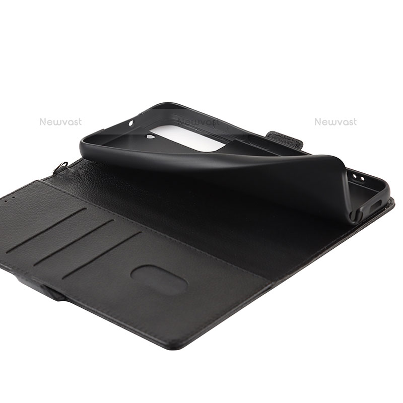 Leather Case Stands Flip Cover Holder T05D for Samsung Galaxy S23 5G