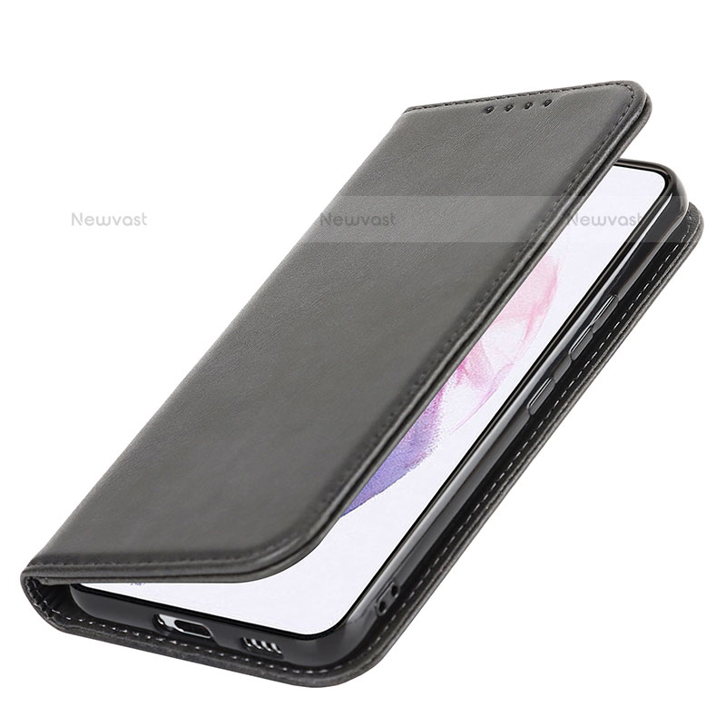 Leather Case Stands Flip Cover Holder T06D for Samsung Galaxy S21 Plus 5G