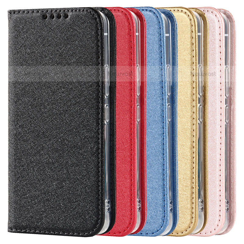 Leather Case Stands Flip Cover Holder T08D for Samsung Galaxy S21 FE 5G