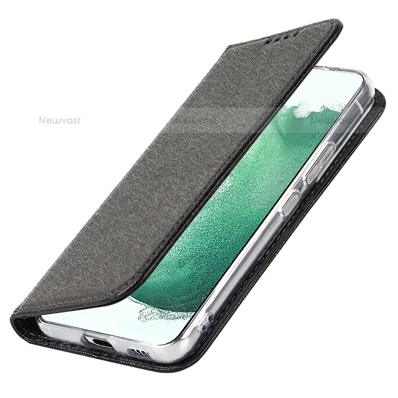 Leather Case Stands Flip Cover Holder T08D for Samsung Galaxy S21 Plus 5G