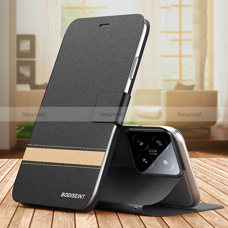 Leather Case Stands Flip Cover Holder TB1 for Xiaomi Mi 14 5G