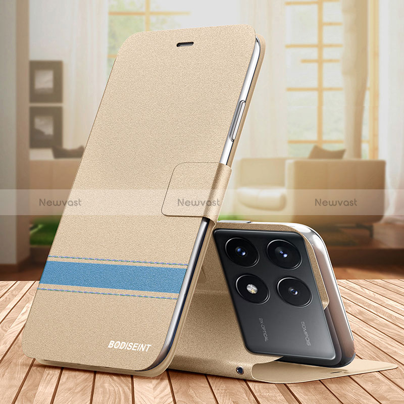 Leather Case Stands Flip Cover Holder TB1 for Xiaomi Redmi K70 Pro 5G