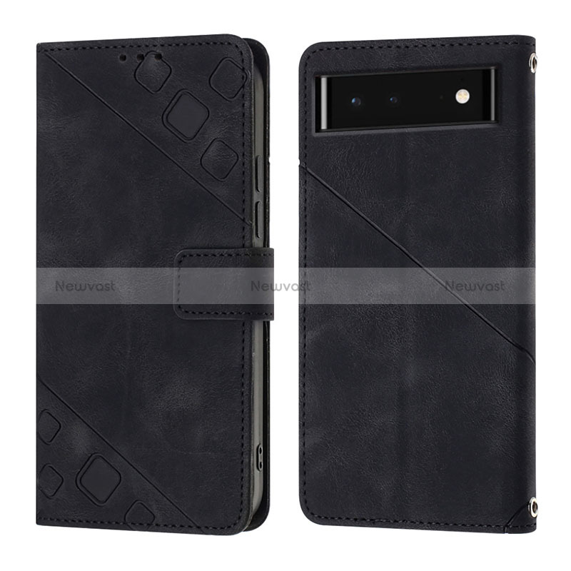 Leather Case Stands Flip Cover Holder Y01B for Google Pixel 6 5G