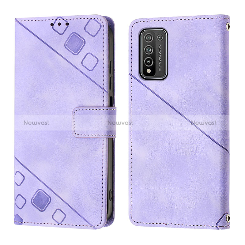 Leather Case Stands Flip Cover Holder Y01B for Huawei Honor 10X Lite