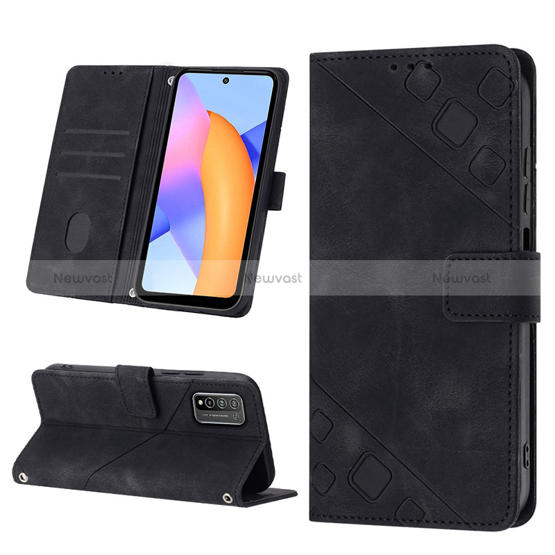 Leather Case Stands Flip Cover Holder Y01B for Huawei Honor 10X Lite