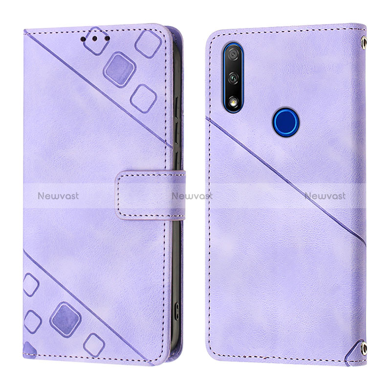 Leather Case Stands Flip Cover Holder Y01B for Huawei Honor 9X